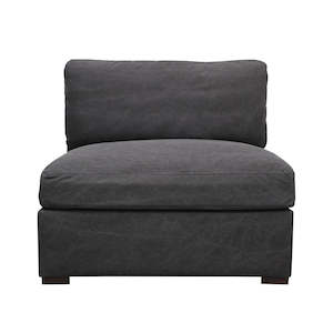 Sofas Lounge Suites: Lisbon Modular Sofa 1 Seater - Charcoal