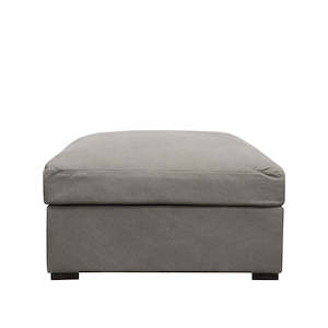 Sofas Lounge Suites: Lisbon Ottoman - Grey