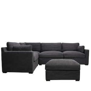 Lisbon 5 Piece Modular Sofa - Charcoal