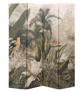 Folding Screen/Wall Art - Parrot Paradise