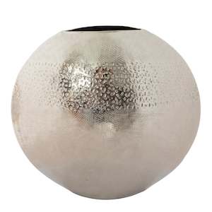 Asina Disc Vase - Silver