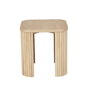 Benjamin Ripple Side Table - Natural Ash
