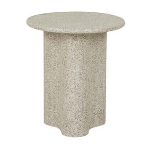 Artie Outdoor Wave Side Table - Warm Sand