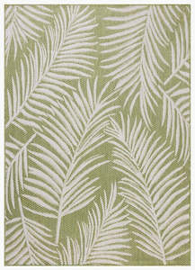 Palm Outdoor Rug - Ivory & Green