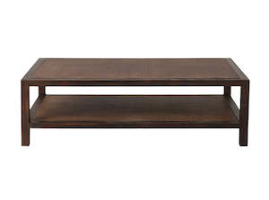 Coffee Tables 1: Rattan Top Coffee Table - Antique Asian Style