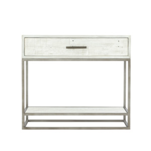 Bedside Tables: Alvar Bedside Table - Brushed White