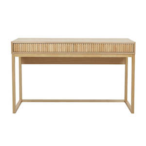 Desks: Benjamin Ripple Desk Small - Natural Ash