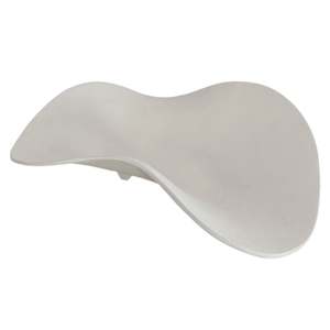 Ornaments: Elba Curved Dish - White