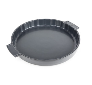 Kitchen: Ceramic Tart Dish - Charcoal