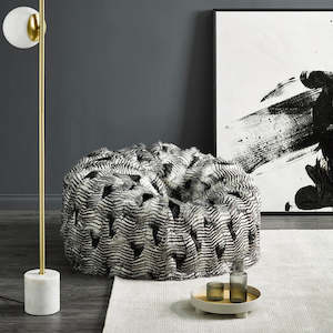 Fur Bean Bag - Silver Pheasant