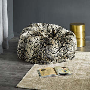 Fur Bean Bag - African Leopard