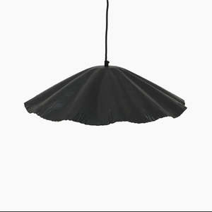 Products: Crimped Pendant Small - Black and Gold