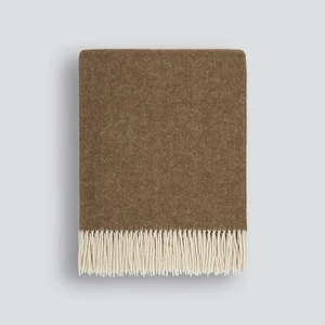 Mosman Wool Throw - Coffee