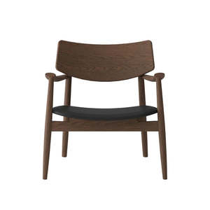 Alta Occasional Chair - Walnut/Black Leather