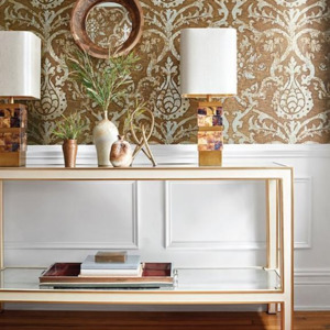Wallpaper: Pravata Damask - Thibaut Damask Resource Collection