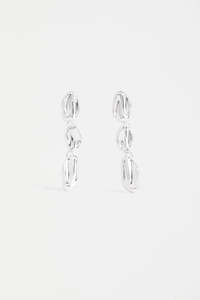 Delaa Drop Earring | Silver