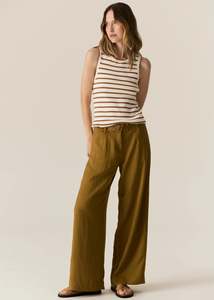 Faire Belted Pant | Khaki