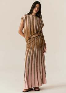 Tedd Knit Tee | Ginger/Pink