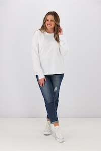 Amys Favourites: As Colour Dice Long Sleeve Tee White