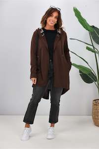 Cheryls Favourites: Shine On Label Big Dreams Merino Cardigan Chocolate