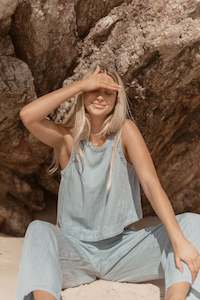 Sass Rye Tank Chambray