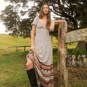 All About Eve Honey Floral Maxi Dress Print