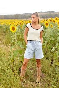 Sass Katrina Short Snow Wash