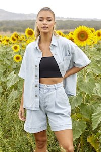 Cheryls Favourites: Sass Katrina Boyfriend Shirt Snow Wash