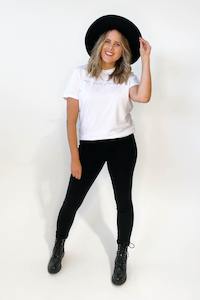 Wakee Denim Jayne Stretch Pant Black