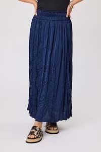 Gloss The Label Rebecca Maxi Skirt Navy