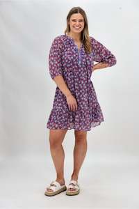 Gloss The Label On Barter Empire Dress Pink Floral