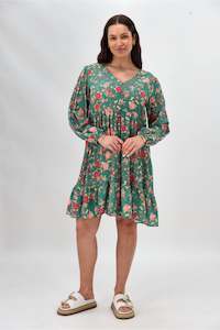 Gloss The Label Frida Dress Teal