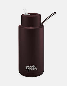 Frank Green 34oz/1000ml Reusable Bottle Straw Chocolate