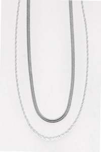 Sale: Shine On Label Serpent Necklace Set Silver