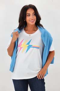 Sale: Rebel Club High Voltage Tee White