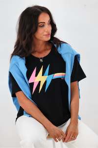 Rebel Club High Voltage Tee Black