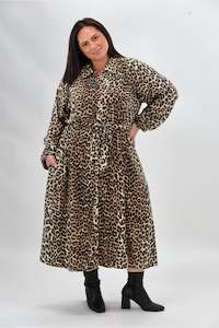 Betty Basics Sale: Betty Basics Lisa Leopard Shirt Dress Leopard Print