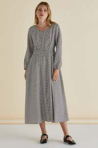 Betty Basics Rippon Dress Chocolate Print