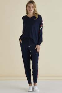 Betty Basics Aida Knit Pant Navy