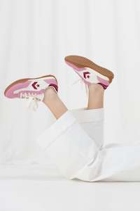 Converse Chuck Taylor Run Star Trainer Low Cliffside Rose Egret Sporty Berry
