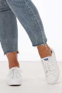 Keds: Keds Kickstart Retro Court Leather Sneaker White