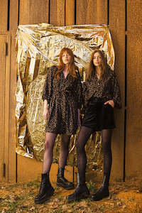 Molly Bracken: Molly Bracken Woven Dress Black Jude