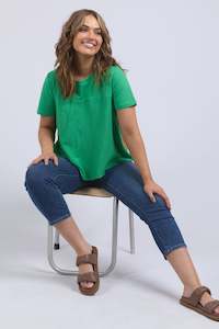 All Tops: Elm Melrose Top Spring Green