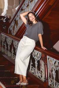 All Bottoms: Foxwood Ace Skirt Ecru