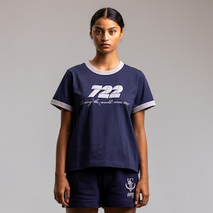 Ilabb Athletic Oversized Block Tee Navy