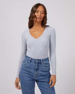 Silent Theory Lily L/S Tee Grey Marle