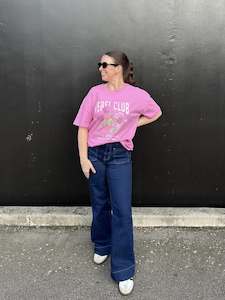 Sale Tees: Rebel Club Rose Thorn Tee Pink Violet