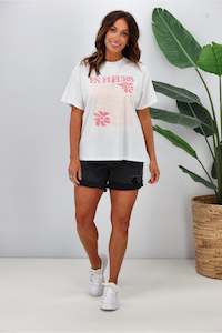 Shine On Label En Fleurs Tee White