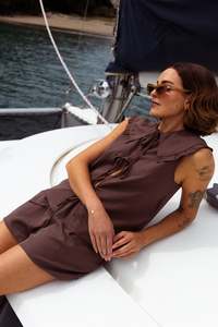 RPM Addison Blouse Chocolate