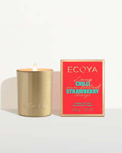 Ecoya Chilli Strawberry Mini Goldie Candle 105g